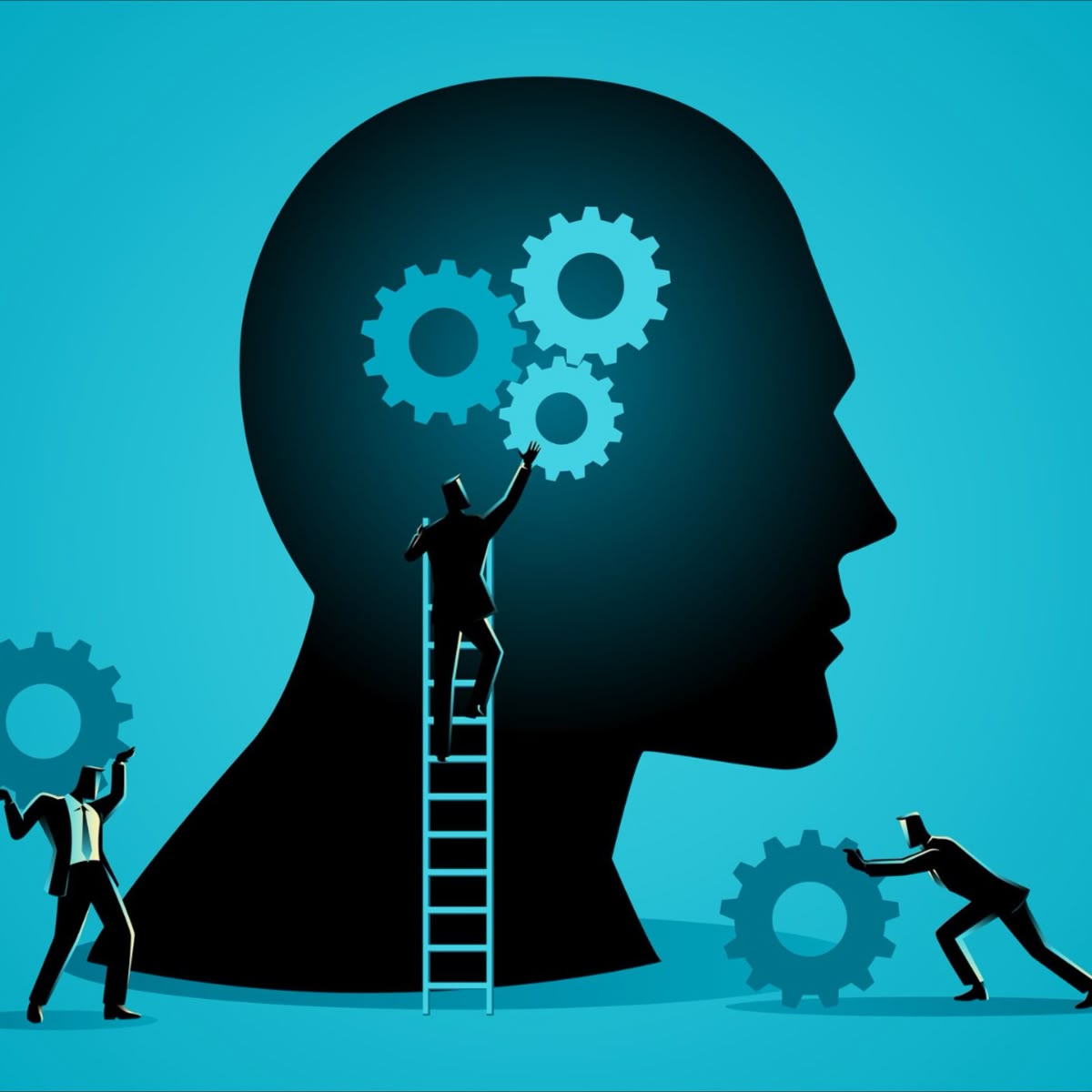 Hämärän sininen, pehmeä abstrakti ilta-aihe